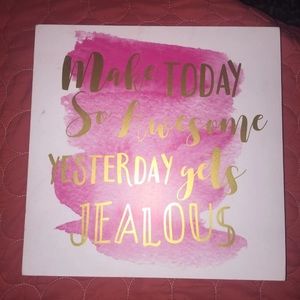“Gets Jealous” Wall canvas